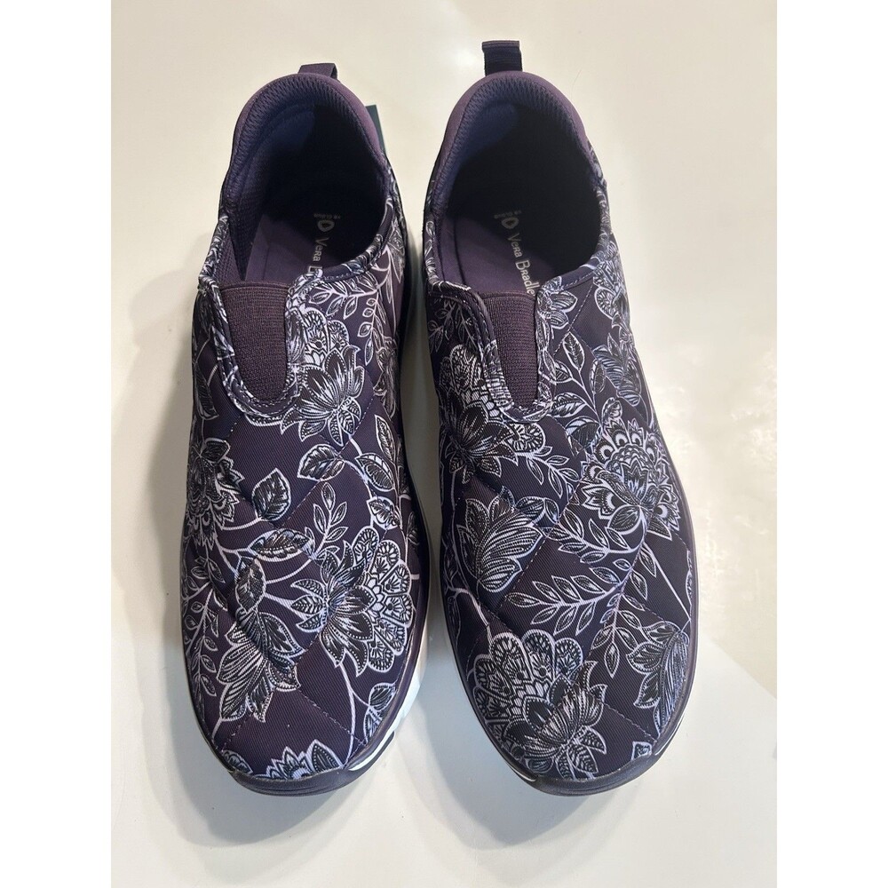VERA BRADLEY VB Cloud 2 Mile Slip On Womens Purple Floral Shoe Size 11 NWT